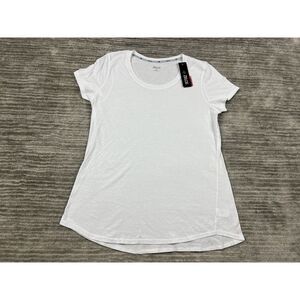 Zelos‎ Top Womens Medium White Studio Strength Motion Shirt Tee NWT